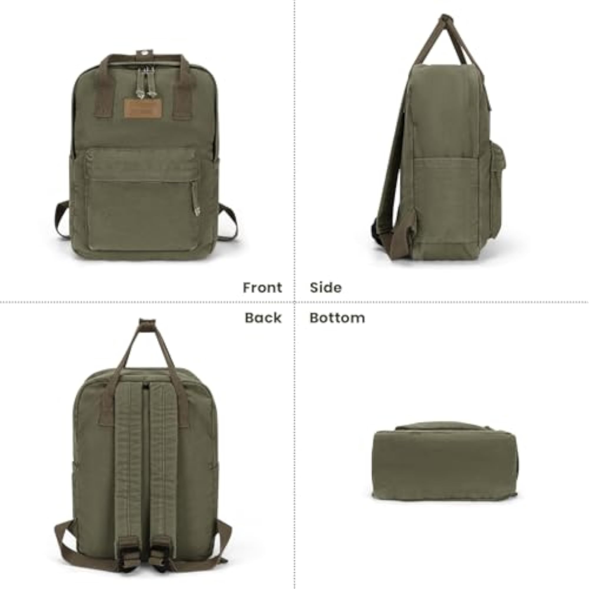 Vintage Canvas Backpack for Men and Women, Lightweight Travel Daypack